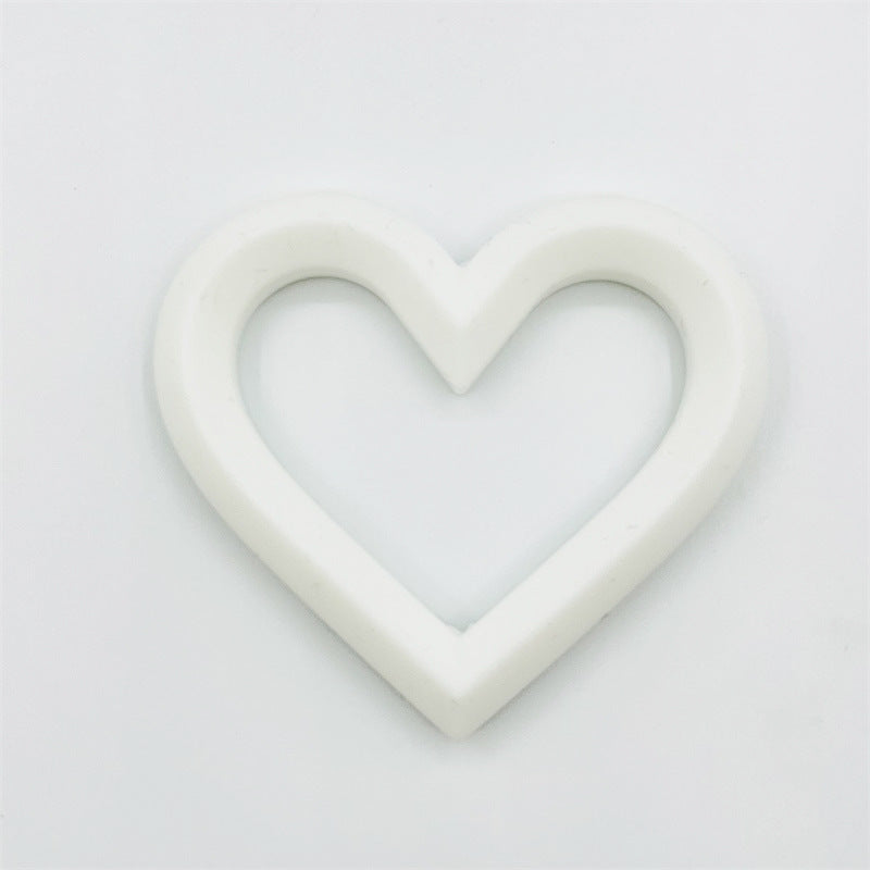 Wholesale 3PCS 71*80CM Silicone Heart Beads Teether